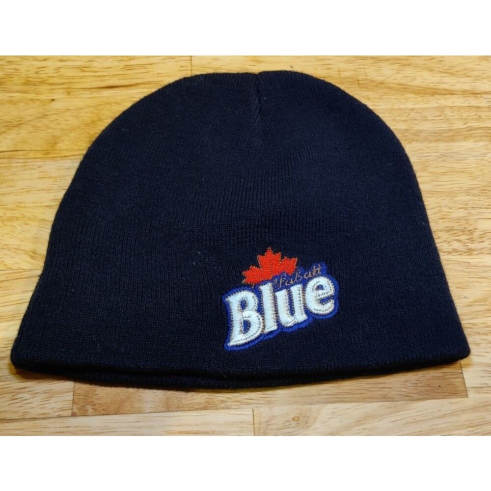 Labatt Blue Winter Hat Beanie "Labatts Blue Real Hockey Since 1847" Embroidered